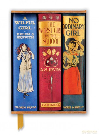Bodleian Libraries: Book Spines Great Girls (Foiled Journal): No Ordinary Girls Foiled Journal (Flame Tree Notebooks) - Flame Tree Studio [KALENDARZ]