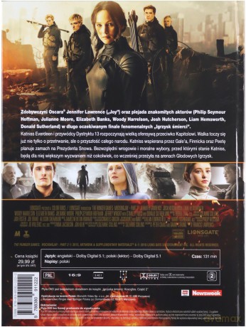 Igrzyska śmierci: Kosogłos część 2 (booklet) [DVD]