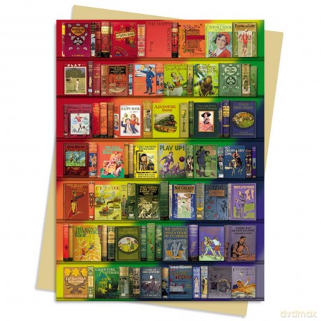Bodleian Libraries: Rainbow Bookshelf Greeting Card Pack: Pack of 6 (Greeting Cards) - Flame Tree Studio [KSIĄŻKA]