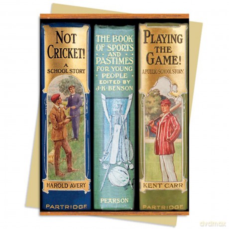 Bodleian: Book Spines Boys Sports Greeting Card Pack: Pack of 6 (Greeting Cards) - Flame Tree Studio [KSIĄŻKA]