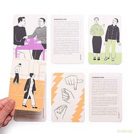 Body Language Decoder: 50 Cards To Reveal What They're Really Thinking (Magma for Laurence King) - Martin Brooks [KSIĄŻKA]