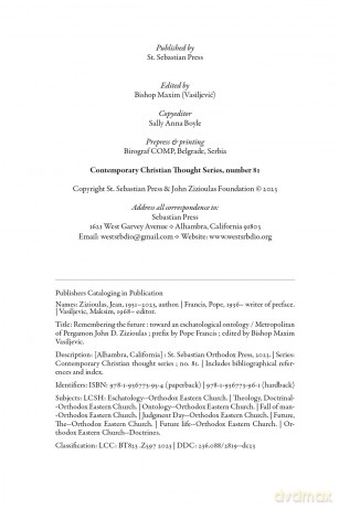 Book 9781936773954 - John D. Zizioulas [KSIĄŻKA]
