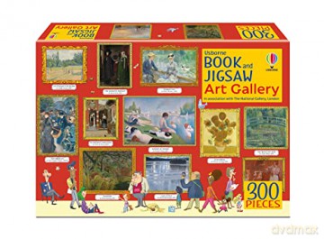 Book and Jigsaw Art Gallery (Usborne Book and Jigsaw) - Rosie Dickins [KSIĄŻKA]