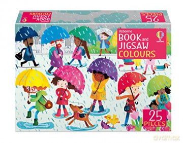 Book and Jigsaw Colours (Usborne Book and Jigsaw): 1 - Kate Nolan [KSIĄŻKA]
