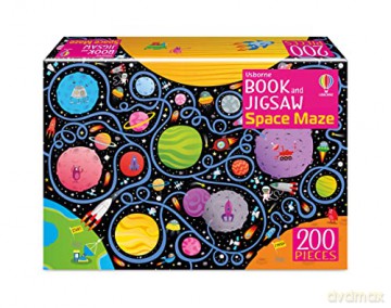 Book and Jigsaw Space Maze (Usborne Book and Jigsaw) - Sam Smith [KSIĄŻKA]