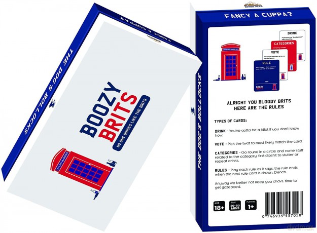BOOZY BRITS Games for Adults, Party Games, Hen Do's, Stag Nights and Students [KSIĄŻKA]