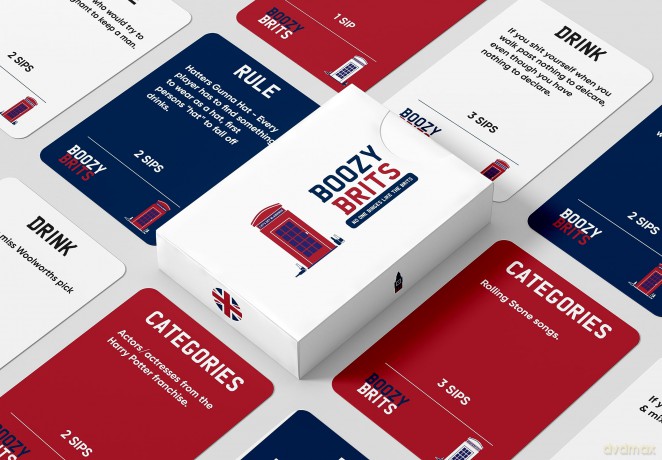 BOOZY BRITS Games for Adults, Party Games, Hen Do's, Stag Nights and Students [KSIĄŻKA]