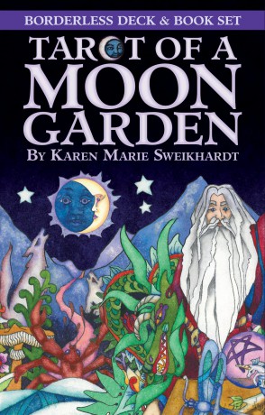 Borderless Tarot Of A Moon Garden Deck Book Set - Karen Marie Sweikhardt [KSIĄŻKA]