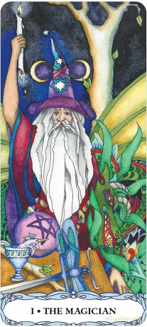 Borderless Tarot Of A Moon Garden Deck Book Set - Karen Marie Sweikhardt [KSIĄŻKA]