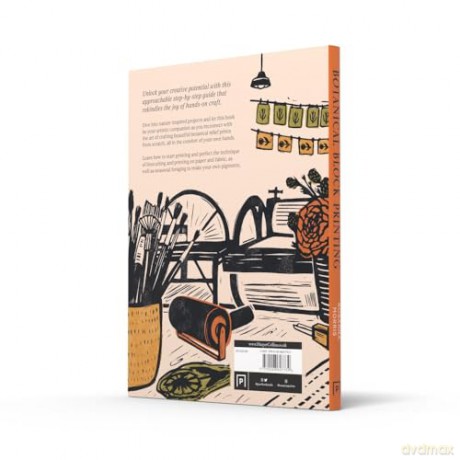 Botanical Block Printing: The new craft and design book for simple modern block and linocut prints, perfect for 2024 pattern art carving projects - Rosanna Morris [KSIĄŻKA]