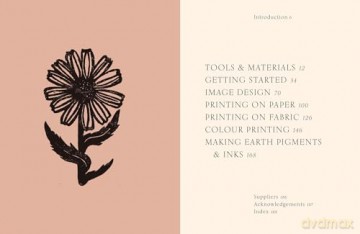 Botanical Block Printing: The new craft and design book for simple modern block and linocut prints, perfect for 2024 pattern art carving projects - Rosanna Morris [KSIĄŻKA]