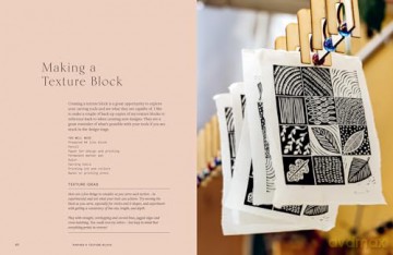 Botanical Block Printing: The new craft and design book for simple modern block and linocut prints, perfect for 2024 pattern art carving projects - Rosanna Morris [KSIĄŻKA]