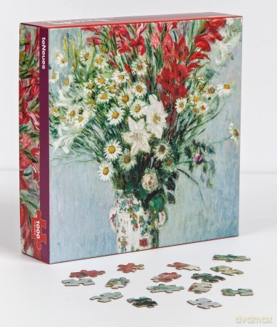 Bouquet of Gladioli, Claude Monet 1000-Piece Puzzle: 1000-pieces (1000 Piece Puzzles) - Claude Monet [KSIĄŻKA]