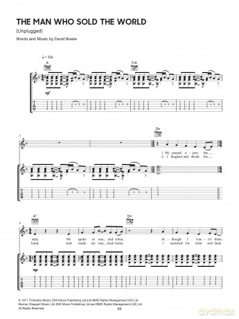BOWIE: Acoustic - over 30 of David Bowie's best songs for acoustic guitar (TAB and standard notation): 30 greatest songs for acoustic guitar - David Bowie [KSIĄŻKA]
