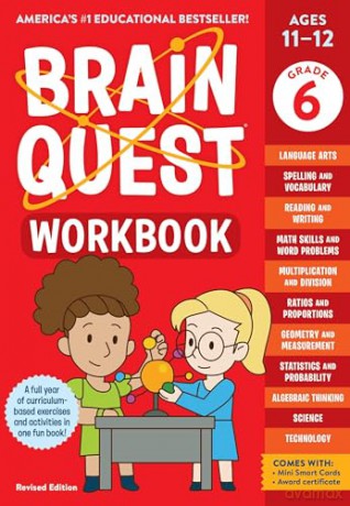 Brain Quest Workbook: 6th Grade (Revised Edition) (Brain Quest Workbooks) - Persephone Walker [KSIĄŻKA]