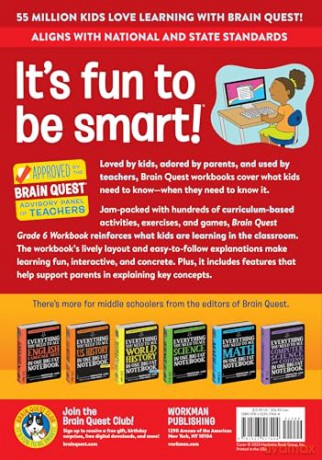 Brain Quest Workbook: 6th Grade (Revised Edition) (Brain Quest Workbooks) - Persephone Walker [KSIĄŻKA]