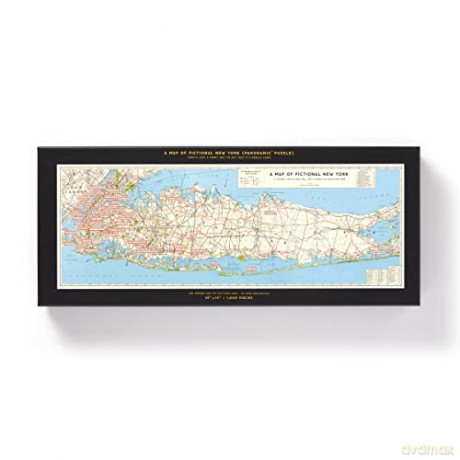 Brass Monkey 9780735373655 NYC Map 1,000 Piece Panoramic Puzzle - Brass Monkey [PUZZLE]