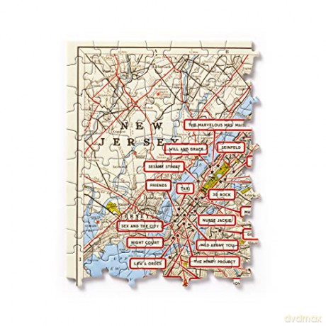 Brass Monkey 9780735373655 NYC Map 1,000 Piece Panoramic Puzzle - Brass Monkey [PUZZLE]