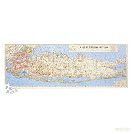 Brass Monkey 9780735373655 NYC Map 1,000 Piece Panoramic Puzzle - Brass Monkey [PUZZLE]