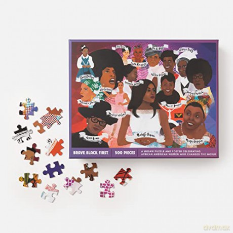 Brave. Black. First. Puzzle: A Jigsaw Puzzle and Poster Celebrating African American Women Who Changed the World: Jigsaw Puzzles for Adults and Jigsaw Puzzles for Kids - Cheryl Willis Hudson [PUZZLE]