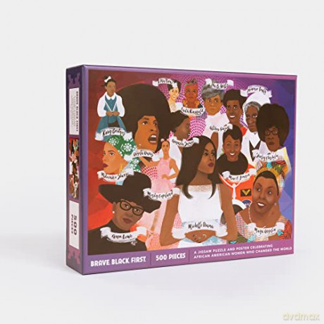 Brave. Black. First. Puzzle: A Jigsaw Puzzle and Poster Celebrating African American Women Who Changed the World: Jigsaw Puzzles for Adults and Jigsaw Puzzles for Kids - Cheryl Willis Hudson [PUZZLE]