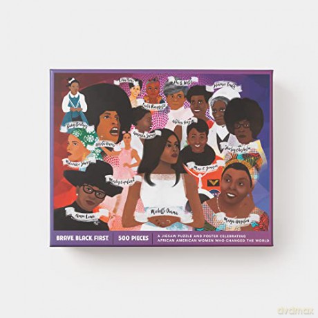 Brave. Black. First. Puzzle: A Jigsaw Puzzle and Poster Celebrating African American Women Who Changed the World: Jigsaw Puzzles for Adults and Jigsaw Puzzles for Kids - Cheryl Willis Hudson [PUZZLE]