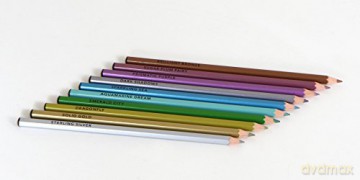 Bright Ideas Metallic Colored Pencils: 10 Colored Pencils - Chronicle Books [KALENDARZ]