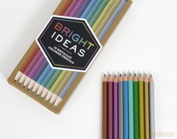Bright Ideas Metallic Colored Pencils: 10 Colored Pencils - Chronicle Books [KALENDARZ]
