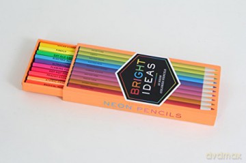 Bright Ideas Neon Colored Pencils: 10 Colored Pencils - Chronicle Books [KALENDARZ]