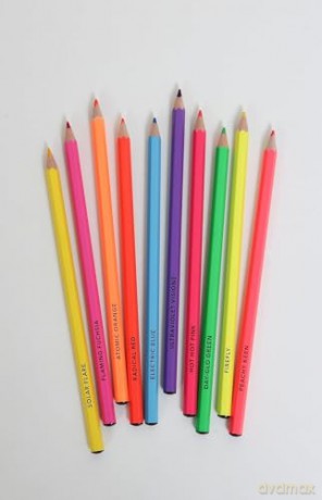 Bright Ideas Neon Colored Pencils: 10 Colored Pencils - Chronicle Books [KALENDARZ]