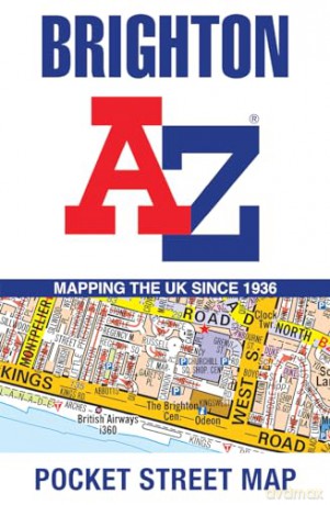 Brighton A-Z Pocket Street Map - A-Z Maps [KSIĄŻKA]