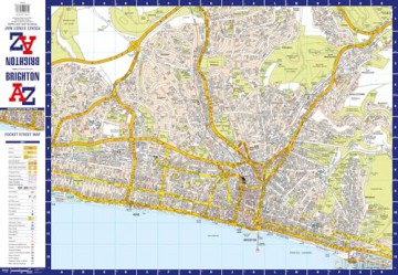 Brighton A-Z Pocket Street Map - A-Z Maps [KSIĄŻKA]