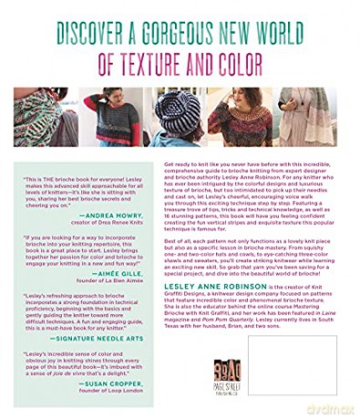 Brioche Knitting for Beginners and Beyond: Your Definitive Guide to Creating Colorful, Lusciously Textured Knitwear - Lesley Anne Robinson [KSIĄŻKA]
