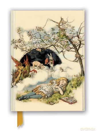 British Library: Alice Asleep, from Alice's Adventures in Wonderland (Foiled Journal) (Flame Tree Notebooks) - Flame Tree Studio [KALENDARZ]