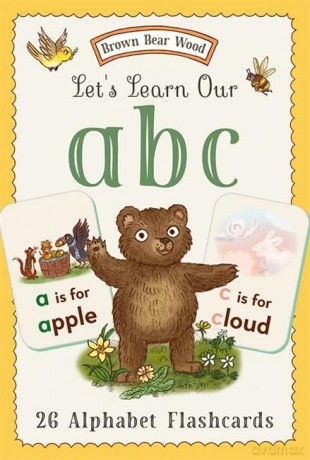 Brown Bear Wood: Let's Learn Our ABCs: 26 Double-sided Alphabet Flashcards - Freya Hartas [KSIĄŻKA]