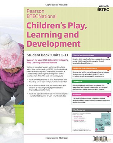 BTEC National Children's Play, Learning and Development Student Book: For the 2016 specifications (BTEC Nationals CPLD 2016) - Brenda Baker [KSIĄŻKA]