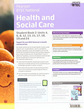 BTEC National Health and Social Care Student Book 2: For the 2016 specifications (BTEC Nationals Health and Social Care 2016) - Carolyn Aldworth [KSIĄŻKA]