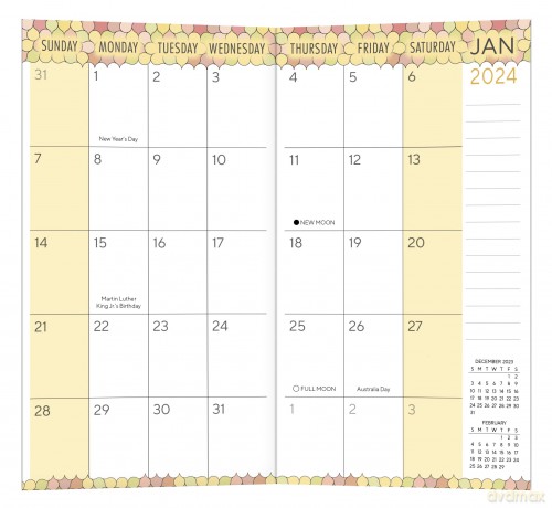 Bubbly August 2022-December 2024 2 Year Plus Pocket Planner (CHECKBOOK2 YEAR POCKET PLANNER) [KSIĄŻKA]