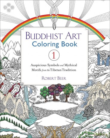Buddhist Art Coloring Book 1: Auspicious Symbols and Mythical Motifs from the Tibetan Tradition - Robert Beer [KSIĄŻKA]