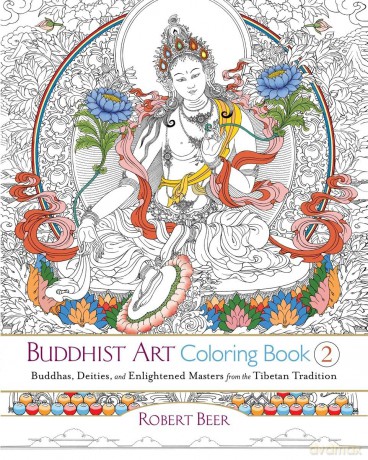 Buddhist Art Coloring Book 2: Buddhas, Deities, and Enlightened Masters from the Tibetan Tradition (Colouring Books) - Robert Beer [KSIĄŻKA]