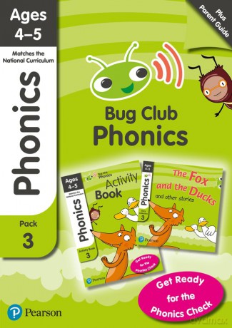 Bug Club Phonics Learn at Home Pack 3, Phonics Sets 7-9 for ages 4-5 (Six stories + Parent Guide + Activity Book) - Rhona Johnston [KSIĄŻKA]