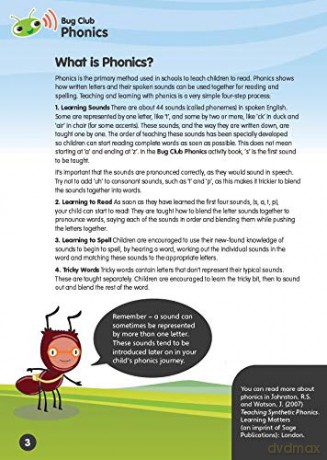 Bug Club Phonics Learn at Home Pack 3, Phonics Sets 7-9 for ages 4-5 (Six stories + Parent Guide + Activity Book) - Rhona Johnston [KSIĄŻKA]