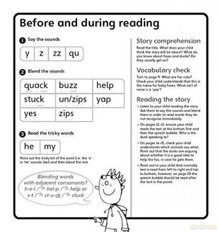 Bug Club Phonics Learn at Home Pack 3, Phonics Sets 7-9 for ages 4-5 (Six stories + Parent Guide + Activity Book) - Rhona Johnston [KSIĄŻKA]