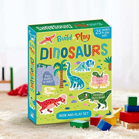 Build and Play Dinosaurs: Book and Play Set with 25 Prehistoric Models to Make (Build and Play Kit) - Imagine That [KSIĄŻKA]
