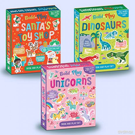 Build and Play Santa's Toy Shop: Book and Play Set with 36 Christmas Models to Make (Build and Play Kit) - Imagine That [KSIĄŻKA]