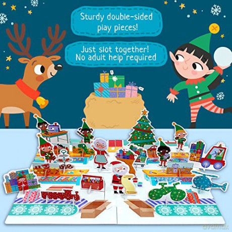 Build and Play Santa's Toy Shop: Book and Play Set with 36 Christmas Models to Make (Build and Play Kit) - Imagine That [KSIĄŻKA]