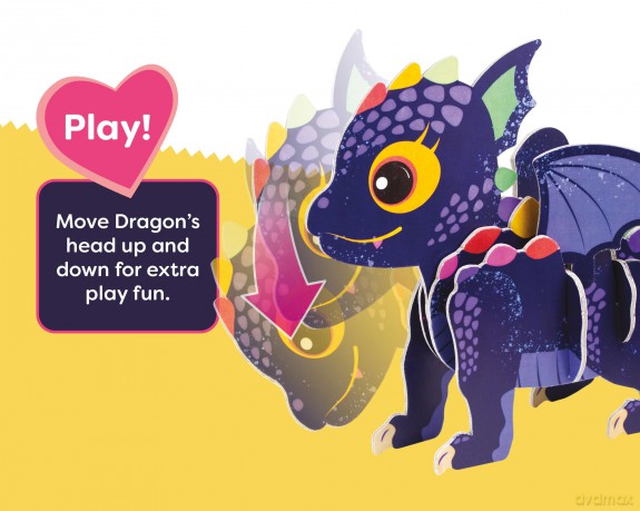 Build Your Own Baby Dragon - Comes with Accessories and Trinket Chest! - Eco Friendly Cardboard Craft Kit - Ages 4+ [KSIĄŻKA]