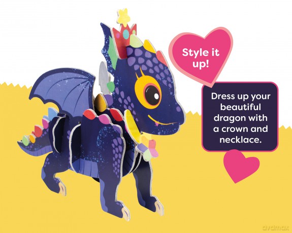 Build Your Own Baby Dragon - Comes with Accessories and Trinket Chest! - Eco Friendly Cardboard Craft Kit - Ages 4+ [KSIĄŻKA]