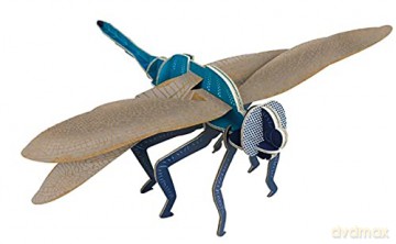 Build Your Own Beautiful Dragonfly - Pull Tab Flapping Wing Action - Eco Friendly Cardboard Craft Kit - Ages 8+ [KSIĄŻKA]