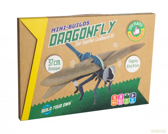 Build Your Own Beautiful Dragonfly - Pull Tab Flapping Wing Action - Eco Friendly Cardboard Craft Kit - Ages 8+ [KSIĄŻKA]